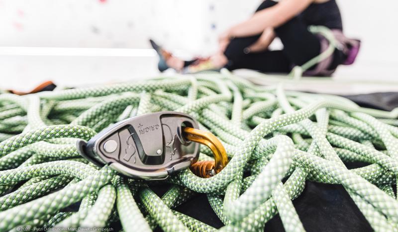 Организация страховки с устройством Petzl GRIGRI+